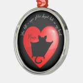 Pet memorial keepomwille sugar glider metalen ornament (Links)