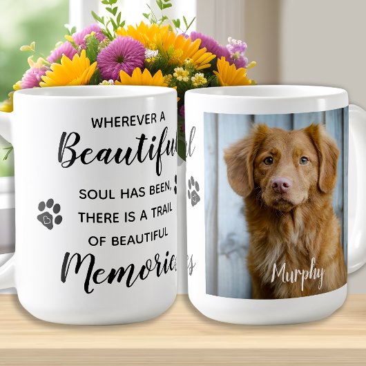 Pet Memorial Keepsaké Photo Café Mug