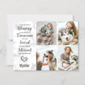 Pet Memorial Keepsaké Photo Collage Magnet (Recto)