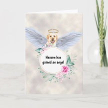 Pet memorial Labrador dog angel wings gedicht