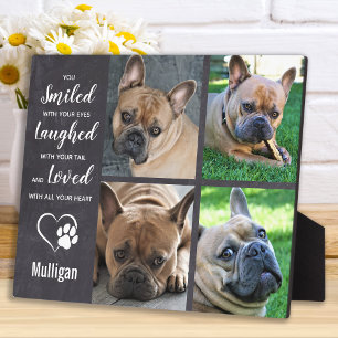 Pet Memorial Loss Quote - Rustic Photo Collage Fotoplaat