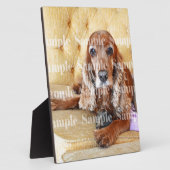 Pet memorial memory / PERSONALIZE foto Fotoplaat (Zijkant)