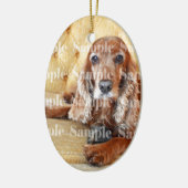 Pet memorial memory / PERSONALIZE foto Keramisch Ornament (Links)