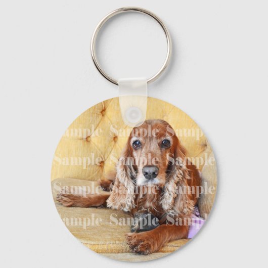 Pet memorial memory / PERSONALIZE foto Sleutelhanger (Voorkant)