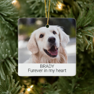 Pet Memorial met naam en foto Keramisch Ornament