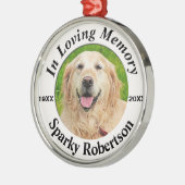 Pet Memorial Metalen Ornament (Links)