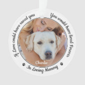 Pet Memorial Modern Custom Chien 2 Photo Sympathie (devant)