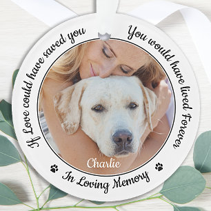 Pet Memorial Modern Custom Chien 2 Photo Sympathie
