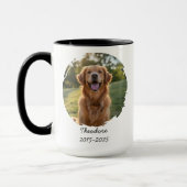 Pet Memorial Mug - Photo & Dates Mok (Links)