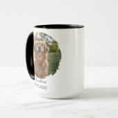 Pet Memorial Mug - Photo & Dates Mok (Voorkant links)