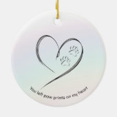 Pet Memorial Ornament hond gepersonaliseerd (Achterkant)