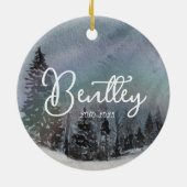 Pet Memorial Ornament hond gepersonaliseerd (Achterkant)