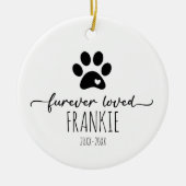 Pet Memorial Ornament met foto (Voorkant)