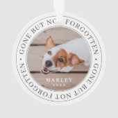 Pet Memorial parti, mais pas oublié photo moderne (dos)