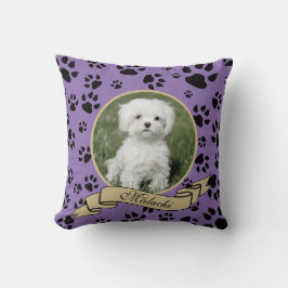 Pet Memorial Paw Print SVG JE VERANDERT ALLE KLEUR Kussen