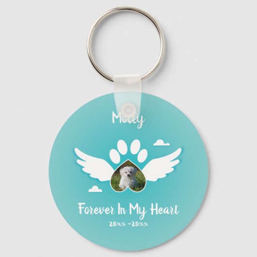 Pet Memorial Personaliseren Sleutelhanger (Voorkant)
