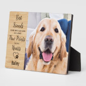 Pet Memorial Personalized Dog Foto Fotoplaat (Zijkant)