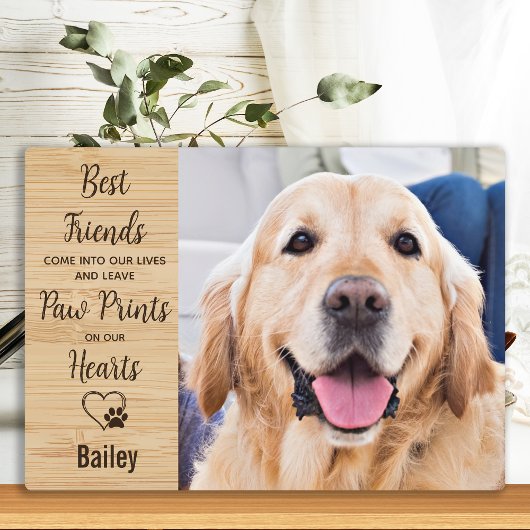 Pet Memorial Personalized Dog Foto Fotoplaat