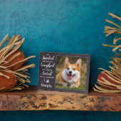 Pet Memorial Personalized Dog Herdenking Foto Fotoplaat (Zijkant)
