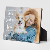 Pet Memorial Personalized Herdenking Dog Foto Pl. Fotoplaat (Zijkant)