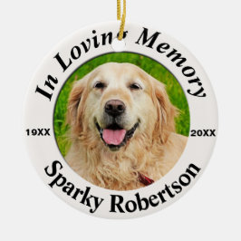 Pet Memorial Personalized Keramisch Ornament
