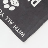 Pet Memorial Personalized Photo Cat Remembryo Fleece Deken (Hoek)