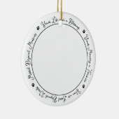 Pet Memorial Personalized Remembrance Dog Foto Keramisch Ornament (Rechts)