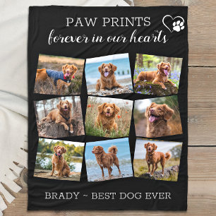 Pet Memorial Pet Loss 9 Foto's Herdenking Dog Fl Fleece Deken