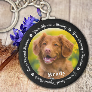 Pet Memorial Pet Loss Gift Remembrance Dog Foto Sleutelhanger