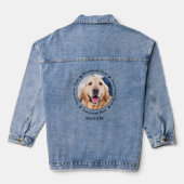 Pet Memorial Pet Loss Keepomwille Aangepaste foto Denim Jacket (Achterkant)