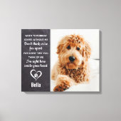Pet Memorial - Pet Loss Keepomwille Dog Foto Canvas Afdruk (Voorkant)