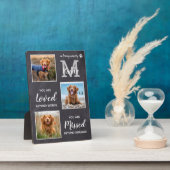 Pet Memorial Pet Loss Keepomwille Dog Foto Collage Fotoplaat (Zijkant)