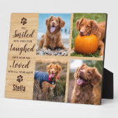 Pet Memorial Pet Loss Keepomwille Photo Collage Fotoplaat (Zijkant)