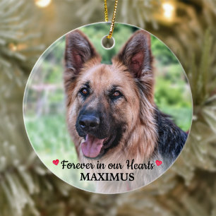 Pet Memorial Pet Loss Personalized Dog Foto Keramisch Ornament