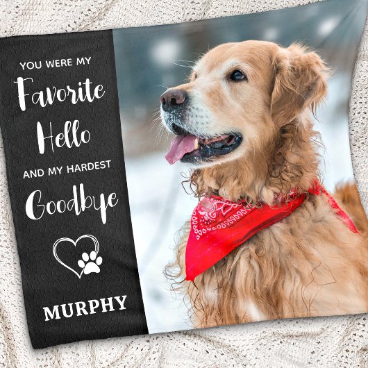 Pet Memorial Pet Lost sympathie Keepomwille Foto Fleece Deken