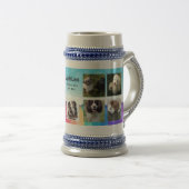 Pet Memorial PHOTO COLLAGE Gift - ADD TEKST Bierpul (Voorkant rechts)