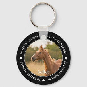Pet Memorial Photo Horse Sleutelhanger