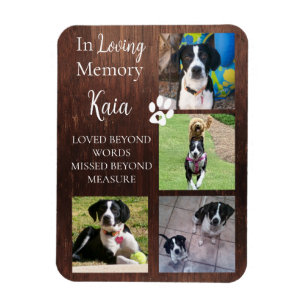 Pet Memorial Photo Keepomwille Personalized Magneet