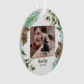 Pet Memorial Photo Ornement de Noël (devant)