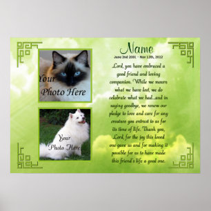 Pet Memorial Poster Print - Religie - Cat Dog