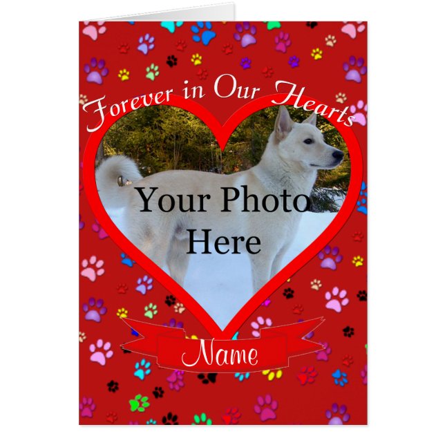 Pet Memorial pour toujours dans nos coeurs (Devant)