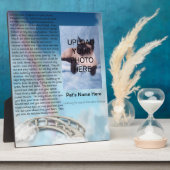 Pet Memorial Rainbow Bridge Plaque - Personalisere Fotoplaat (Zijkant)