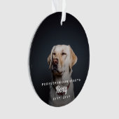 Pet Memorial Simple Photo Name and Years (devant)