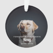 Pet Memorial Simple Photo Name and Years (devant)