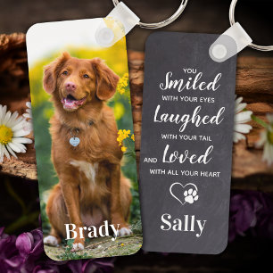 Pet Memorial Sympathia Poem Gift Pet Loss Foto Sleutelhanger
