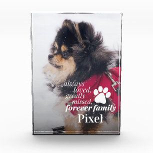Pet Memorial Sympathy Pet Loss Photo Block Fotoblokken