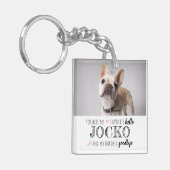 Pet Memorial Sympathy Quote Keepomwille Double Pho Sleutelhanger (Voorkant Links)