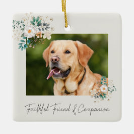 Pet Memorial "Trouwe Vriend & Companion" Keramisch Ornament