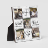 Pet Memorial Unique Cat Photo Collage Fotoplaat (Voorkant)