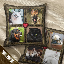 Pet Memories, foto's met 4+4 omlijsting, - tweezi Kussen